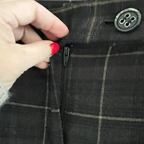 Marella Dress pants Strait leg Ankle pants Plaid Wool Blend Luxury Academia Sz 8 - Picture 6 of 12